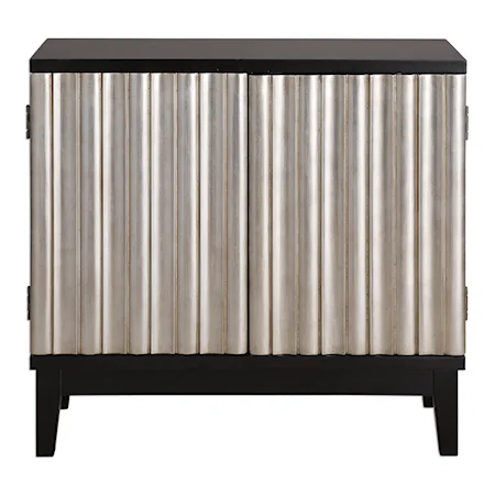 Simona Silver Console Cabinet